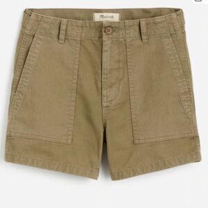 MADEWELL | The Brynn Utility Short (Olive Khaki)